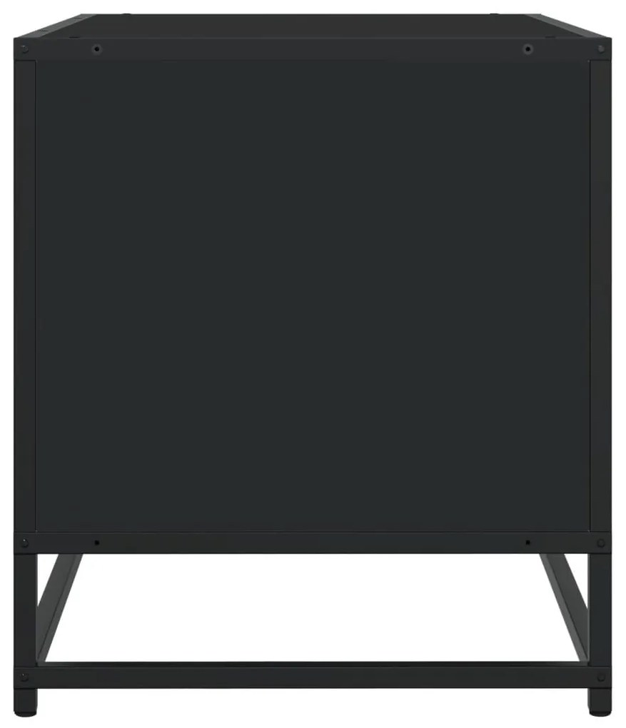 fekete szerelt fa TV-szekrény 180 x 40 x 46 cm