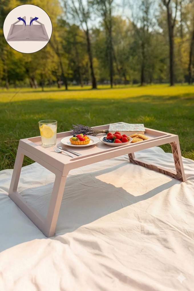 Lavine íróasztal, púder, 56 cm