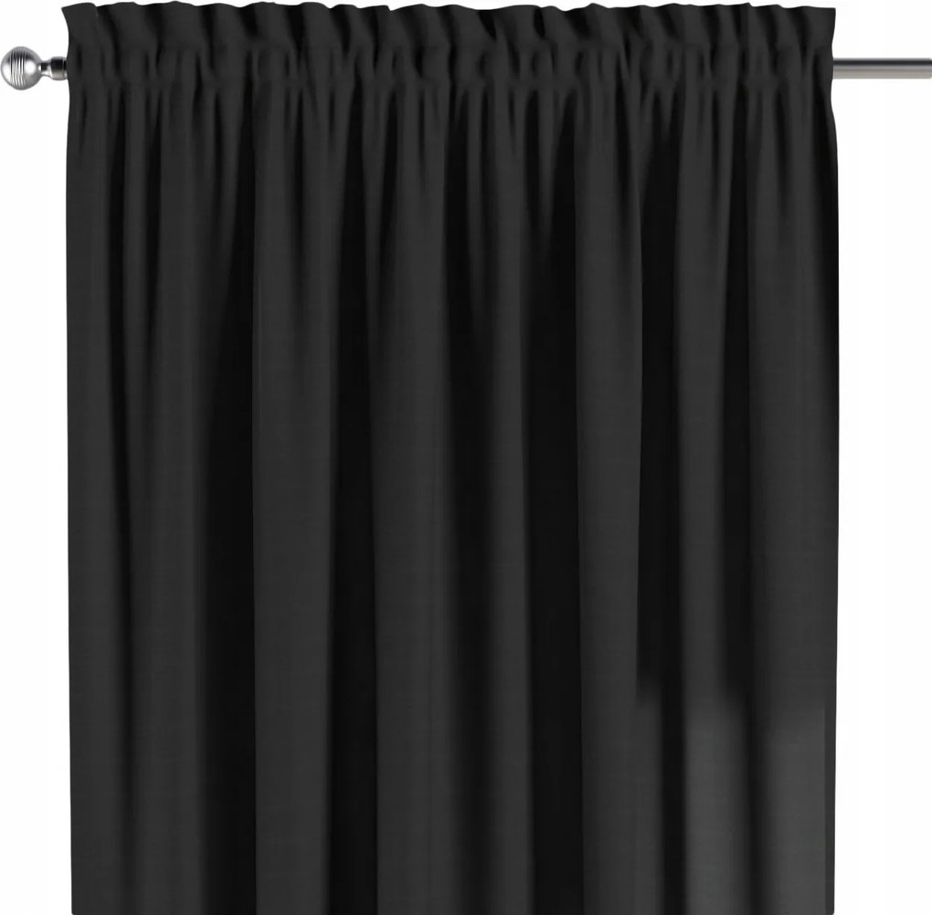 Csatornafüggöny frufruval 1 db 130x260cm szürke