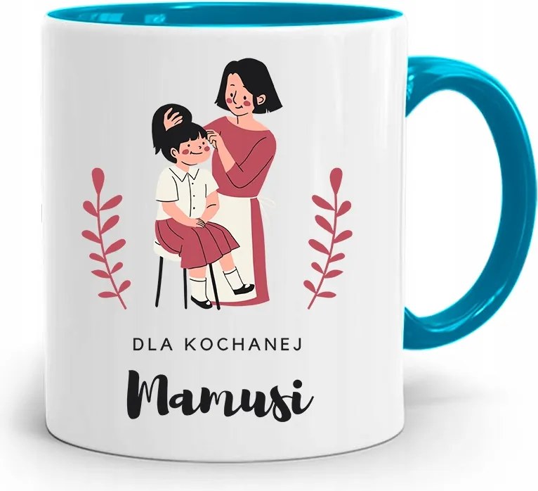 Kék Bögre Anyukáknak Szeretett Anyukáknak, fényképes nyomattal