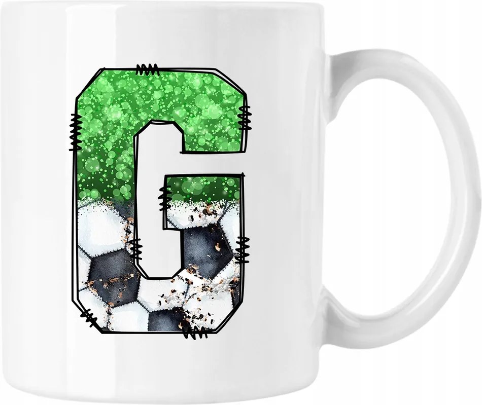 Bögre Labda Ábécé G betű 22 Fehér 330ml