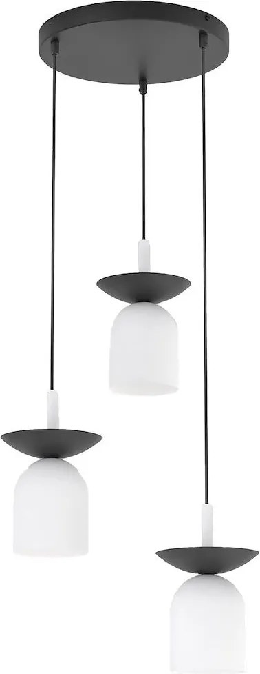 Emibig modern függeszték ego fehér fekete emi1613/3prem