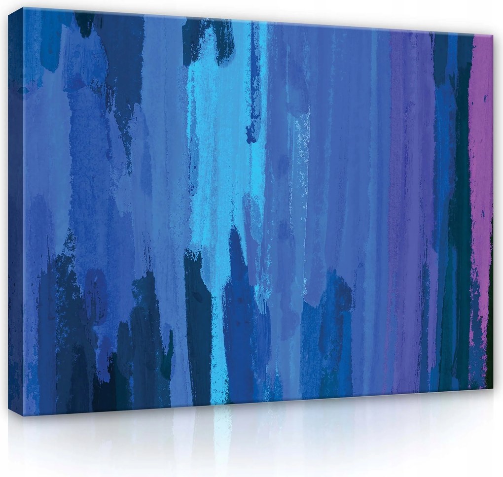 Vászonkép 80x60 Absztrakt kék lila textúra színmélység nyugalom