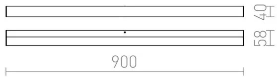 RED-Design Rendl-R12404-LED Fürdőszobai fali lámpa LEVIA LED/18W/230V IP44