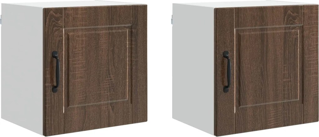 vidaXL Konyhaszekrény 2 pcs Barna Tölgy 40 x 31 x 40 cm Faanyag