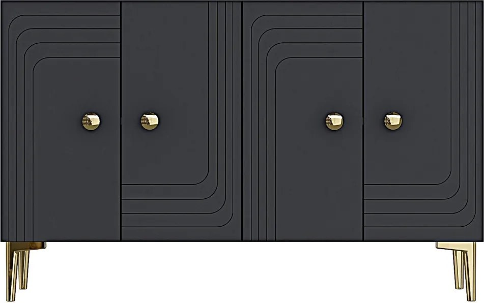 Lessi 120 - Anthracite, Gold