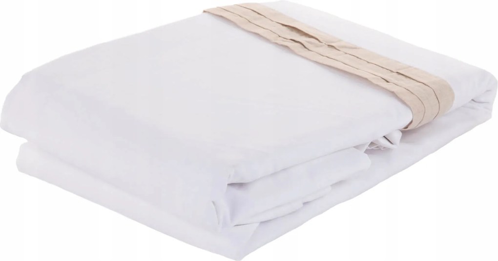 Pamut Ágyneműhuzat lenvászon keverékkel 240x220 fehér