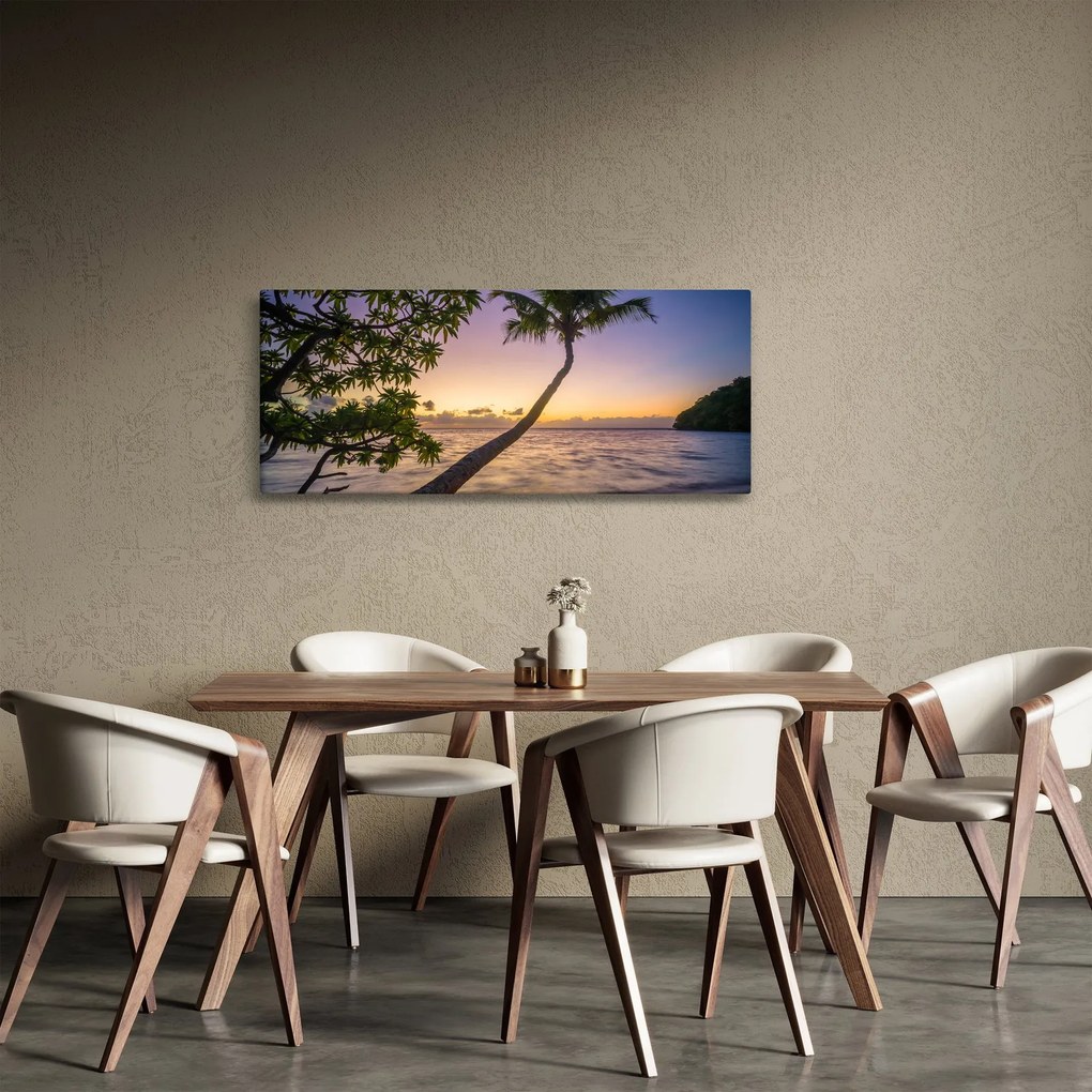 Kép a pálmafa a tengerparton (120x50 cm)