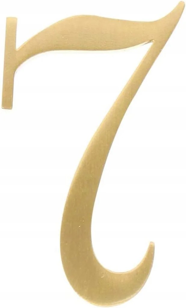 Házszám Ajtószám 7 Réz Fém Arany