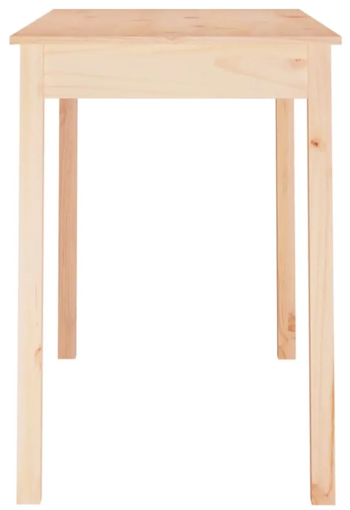 Tömör fenyőfa ebédlőasztal 110 x 55 x 75 cm