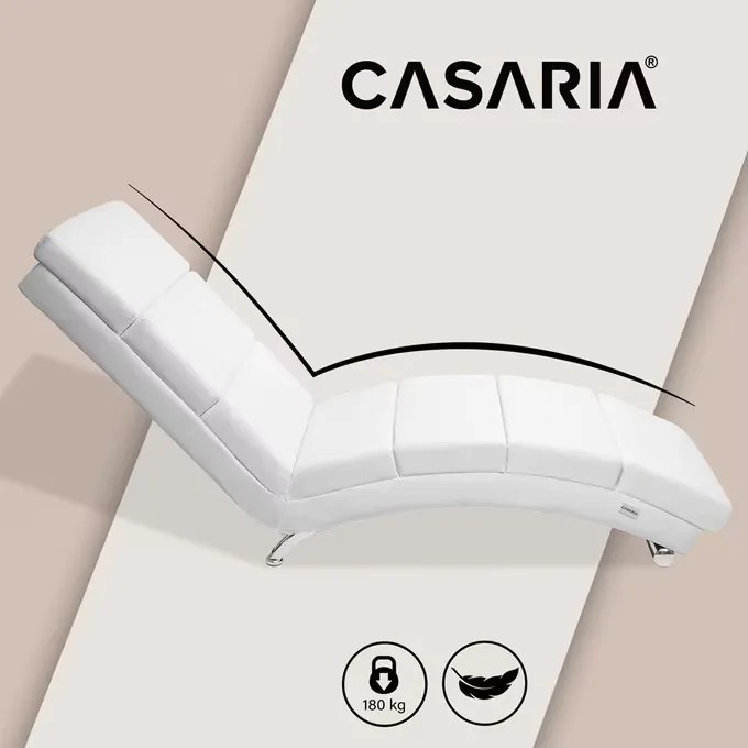 Casaria® Nappali szék London - fehér