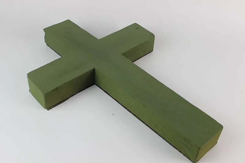 Zöld kereszt alakú tűzőhab (florex) 62cm