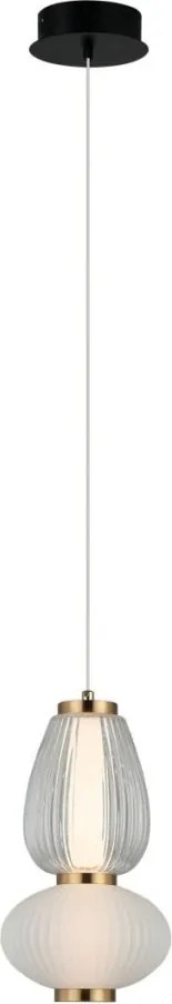 ITALUX PND-74937-2-BK GASTEL Modern Led Függesztett Lámpa Fehér, Fekete, Átlátszó LED IP20