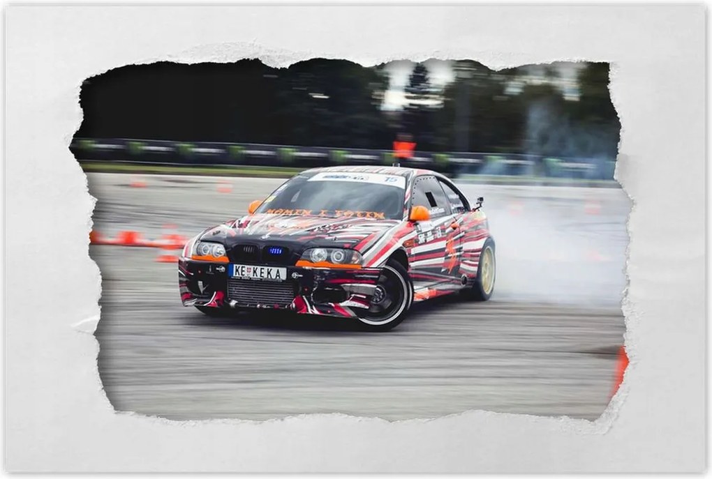 Poszterek 90x60 Bmw Drift Gumiabroncs égetés
