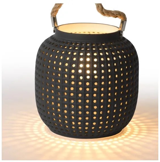 Lucide 13525/01/36 - Asztali lámpa SAFIYA 1xE14/25W/230V antracit