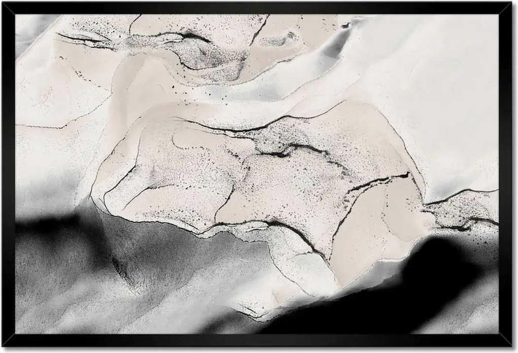 Poszterek keretben 60x40 Tompított absztrakt