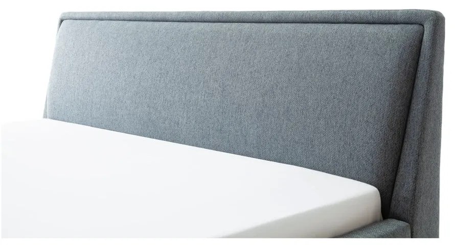 Zöld-kék kárpitozott franciaágy ágyrács nélkül 180x200 cm Frieda – Meise Möbel