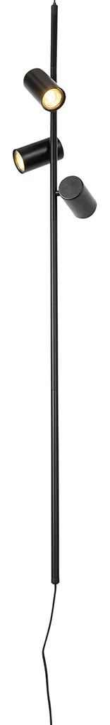 Függőlámpa fekete lábkapcsolóval 3-lámpás - Jeana Luxe