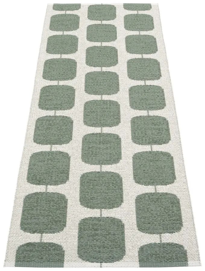 Zöld-krémszínű kültéri-beltéri futószőnyeg 70x200 cm Sten Army – Pappelina