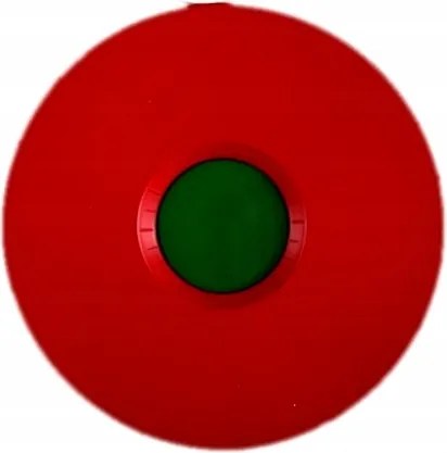 Elektronikus óra, kerek, 16x12 cm,színek:piros/kék, elemes