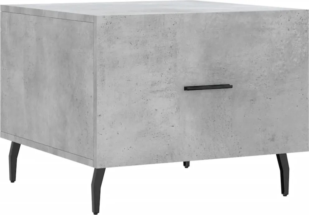 vidaXL betonszürke szerelt fa dohányzóasztal 50 x 50 x 40 cm
