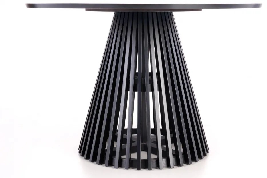 Miyaki étkezőasztal bükk, fekete 120cm