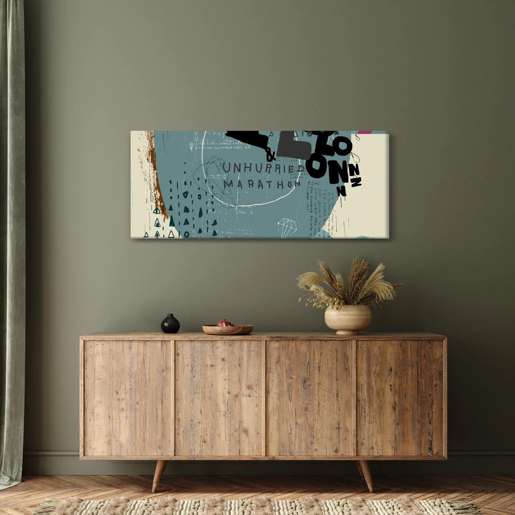 Kép - Repülő léggömb szivárvánnyal (120x50 cm)