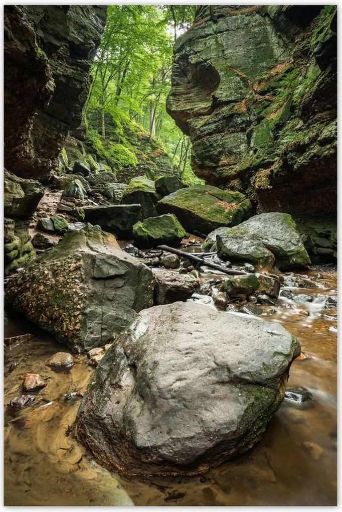 Poszterek 80x120 Sziklák Folyó Hegyek