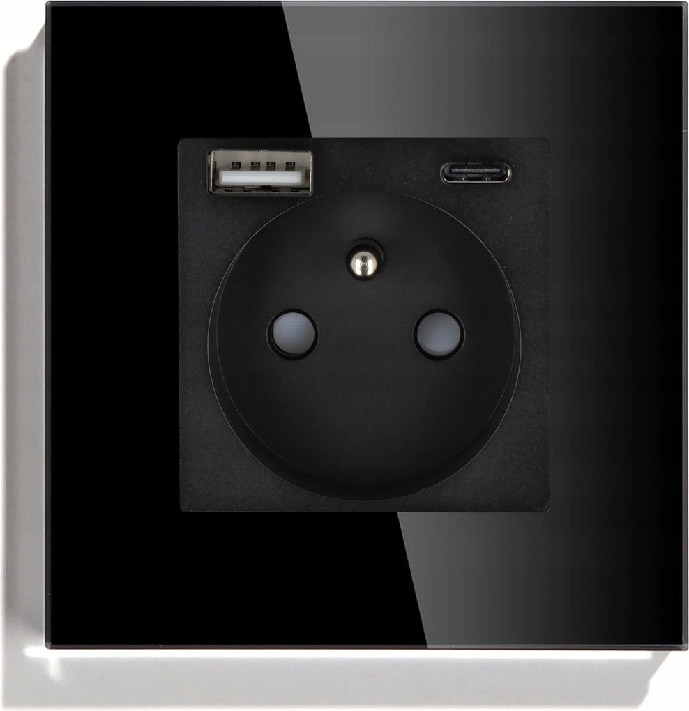 Konnektor Kontakt Töltő Usb A C Fekete Konnektor Kontakt 2.1 A 1F