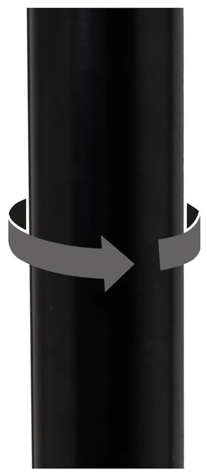 Fekete bőr utánzat állítható magasságú bárszék szett 2 db-os (ülésmagasság 72 cm) – Casa Selección