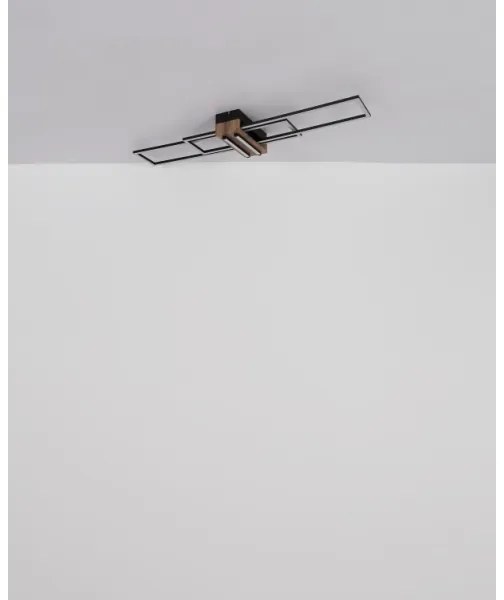 Globo 67208-40N - LED Mennyezeti lámpa DAKARI LED/40W/230V 3000K 25x100 cm fekete