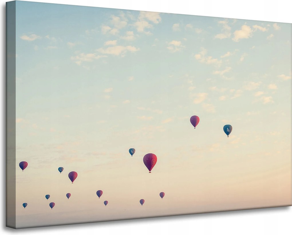 Vászonkép Ifjúsági Léggömbök Ég Természet Naplemente 90x60