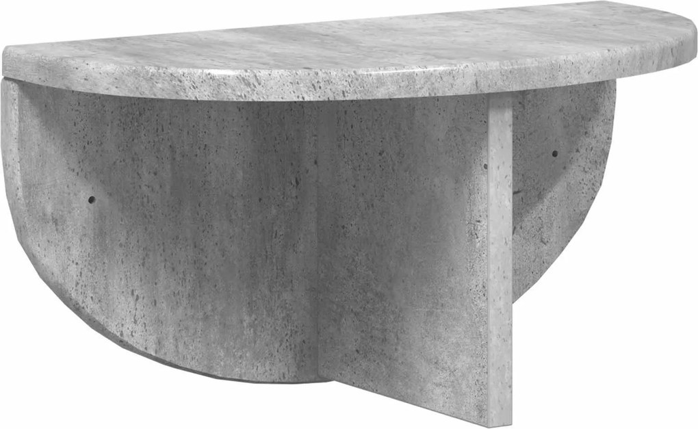 vidaXL Falpolc Falra szerelhető Beton Szürke 38 x 19 x 19 cm Faanyag