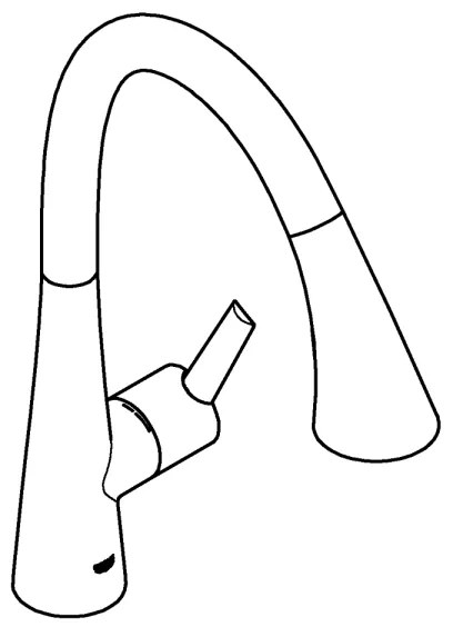 GROHE 30219002 - Elektronikus mosogató csaptelep ZEDRA TOUCH, fényes króm