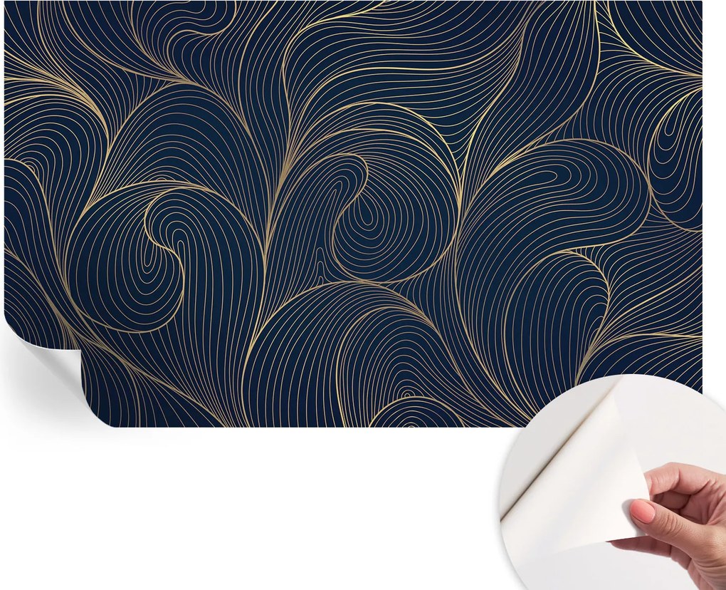 Dekoratív öntapadós fotótapéta Hálószobába Hullámos motívum 416x254 cm