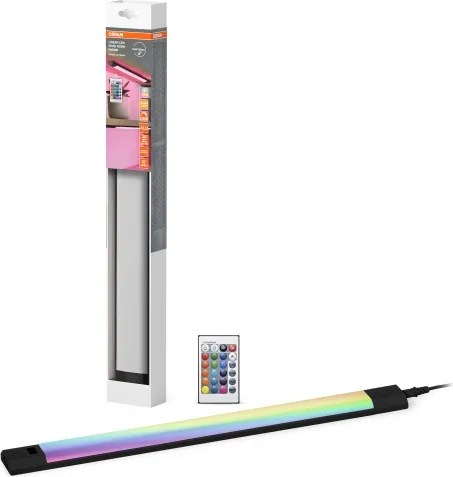 Osram -LED RGBW dimmelhető pult alatti lámpa szenzorral LINEAR EDGE LED/8W/230V fekete+távirányító