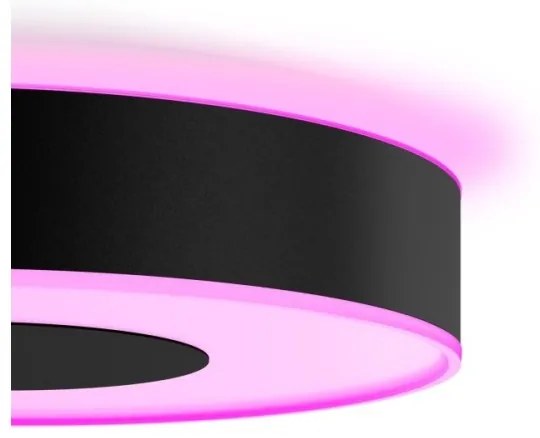 Philips Hue RGB dimmelhető LED mennyezeti lámpa, 33,5 W/230 V, átm. 381 mm, fekete