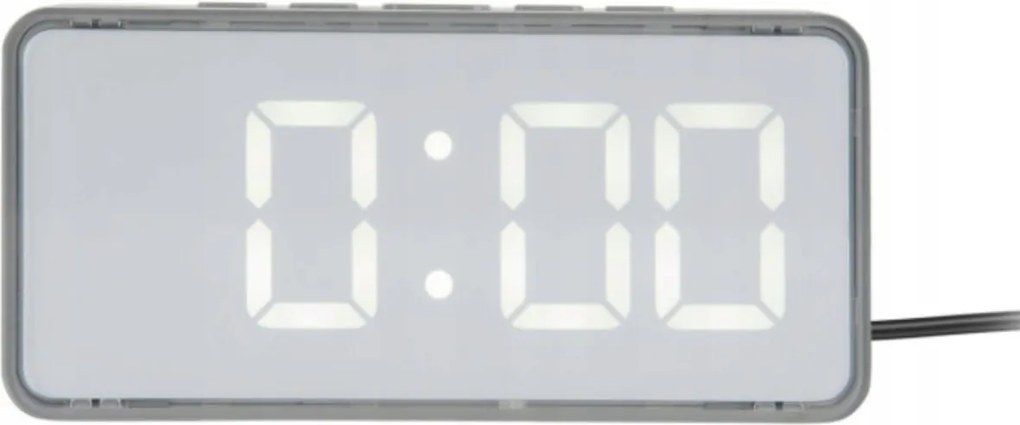 Ébresztőóra, elektronikus asztali óra Led kijelzővel digitális fehér Audaz