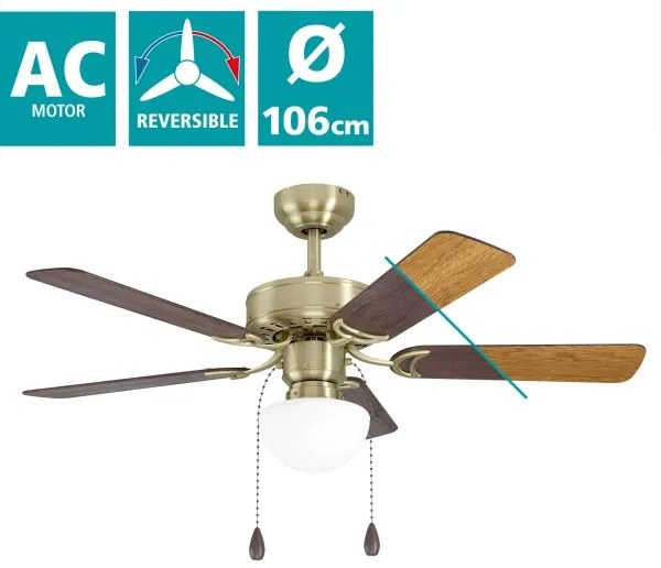Eglo 35075 - Mennyezeti ventilátor CADIZ 1xE27/40W/230V