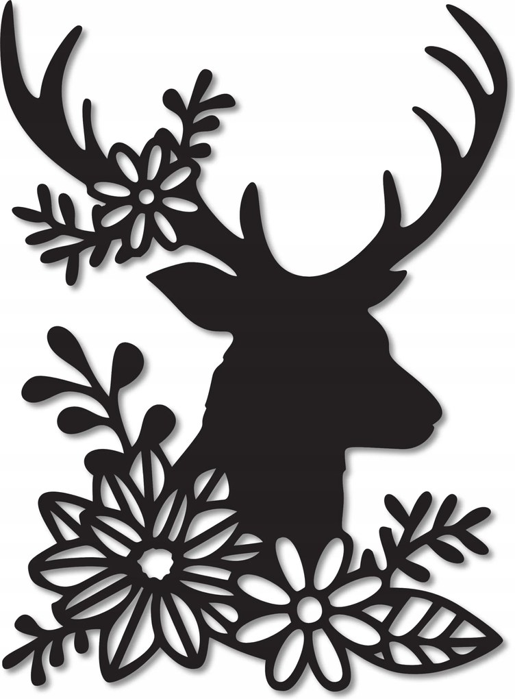 Kép Áttört Fali Dekoráció Panel 3D Szarvas Fali Dekoráció