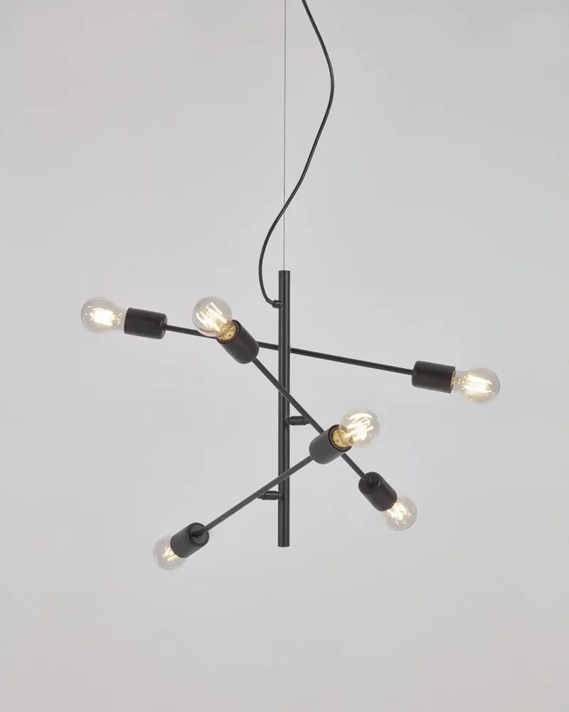 Fekete függőlámpa ø 55 cm Spica – Kave Home