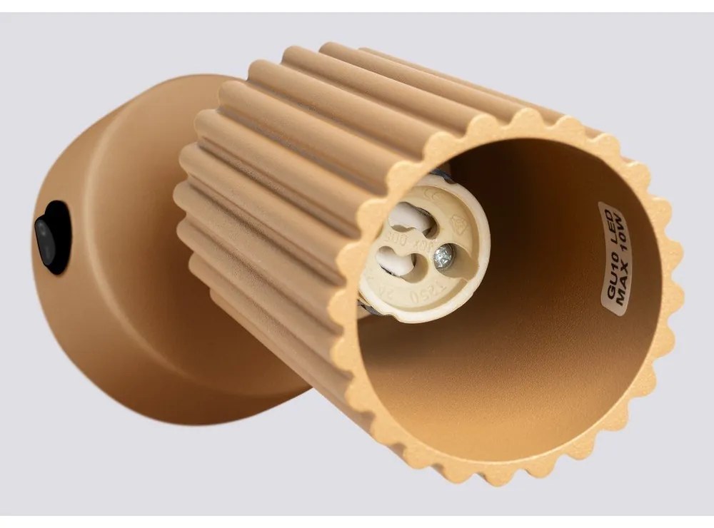 Aranyszínű spotlámpa 8x16 cm Gleam – Sollux