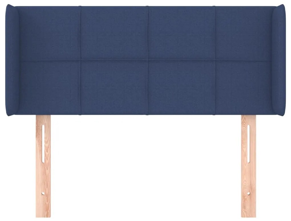 kék szövet fejtámla 103x16x78/88 cm