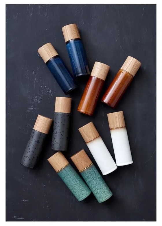 Borostyán színű kerámia só- és borsőrlő szett 2 db-os Gastro Amber – Bitz