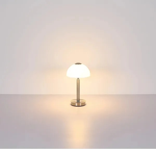 Globo 21953N - ULDIN érintésvezérelt, dimmelhető LED asztali lámpa LED/7W/230V 3000K matt króm