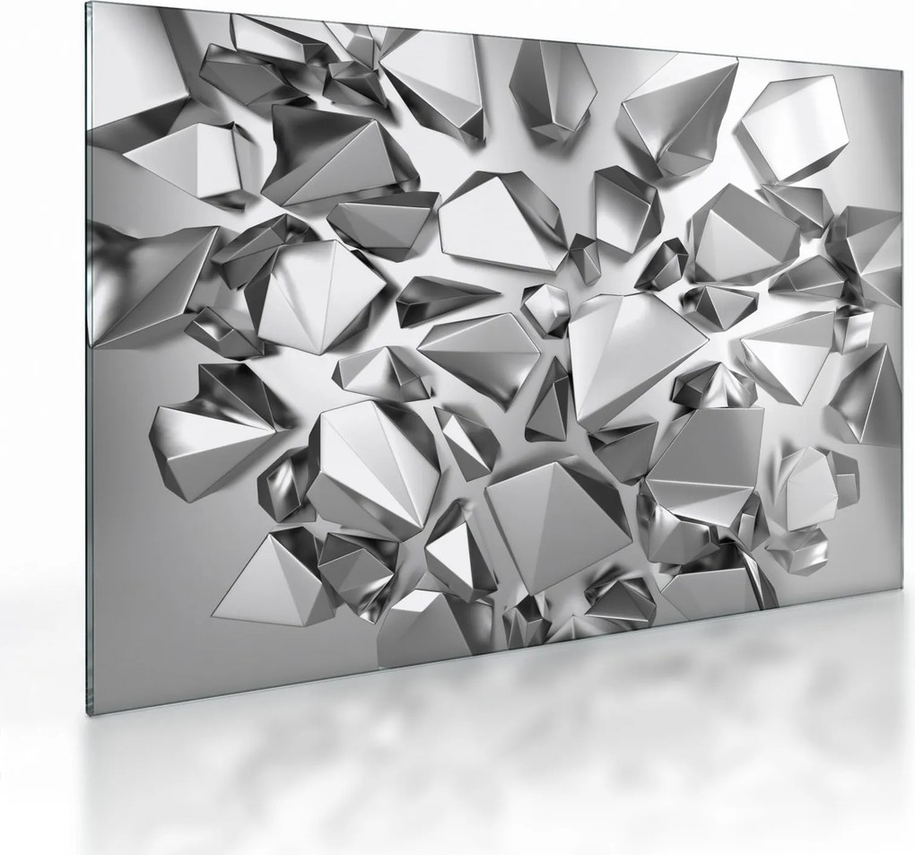 A 3D absztrakció képe (üvegen) (70x50 cm)