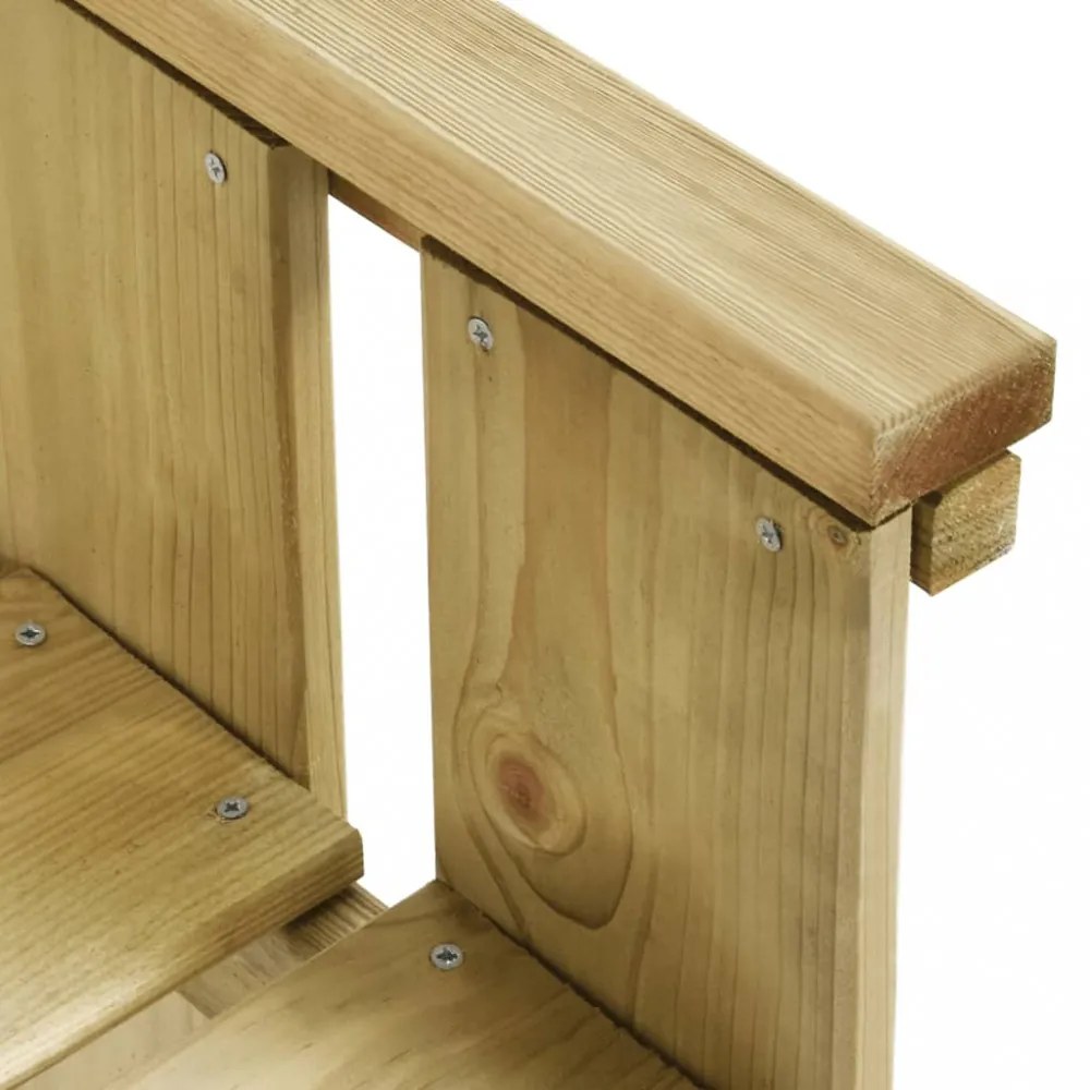 impregnált fenyőfa kerti pad 172 cm