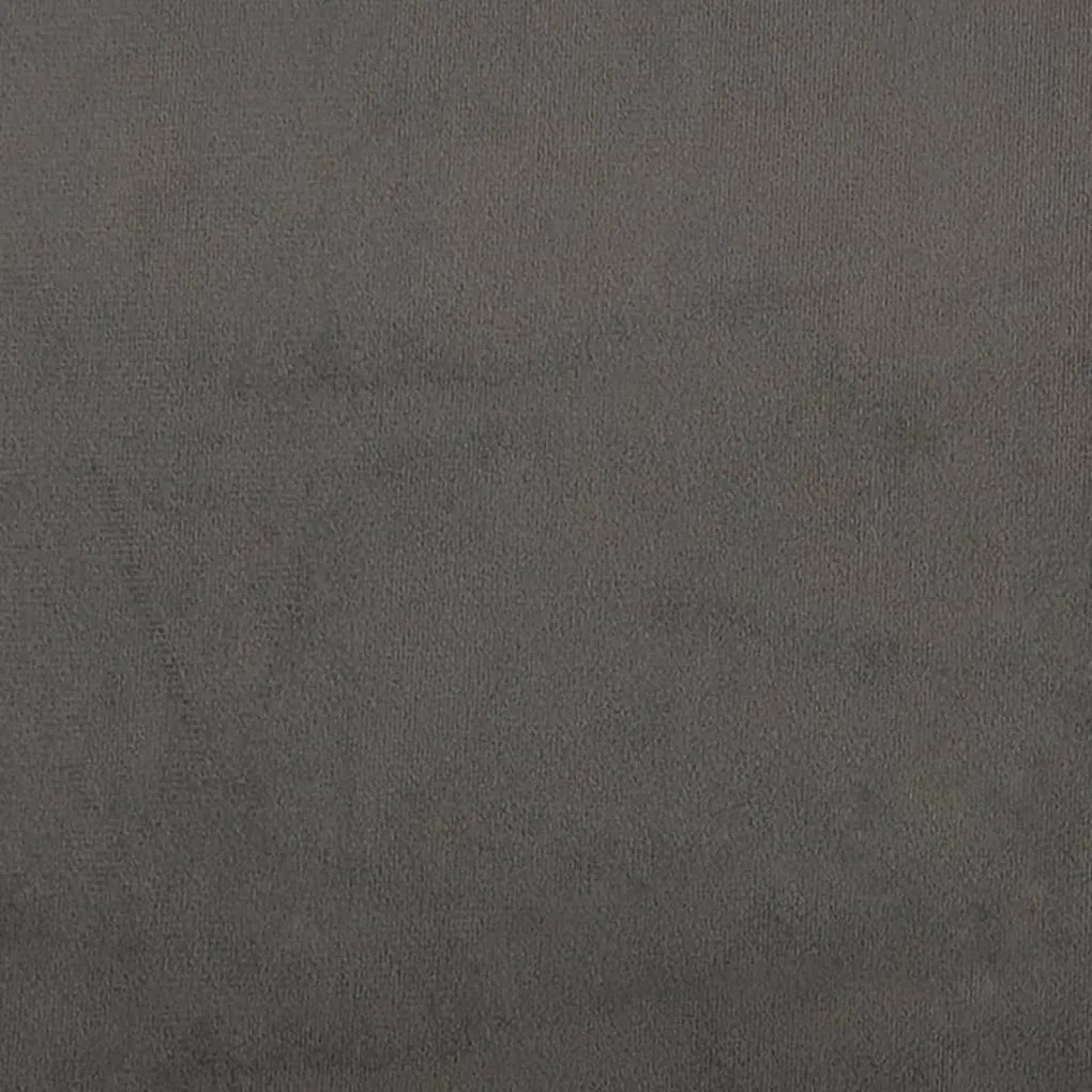 4 db sötétszürke bársony fejtámla 80 x 5 x 78/88 cm