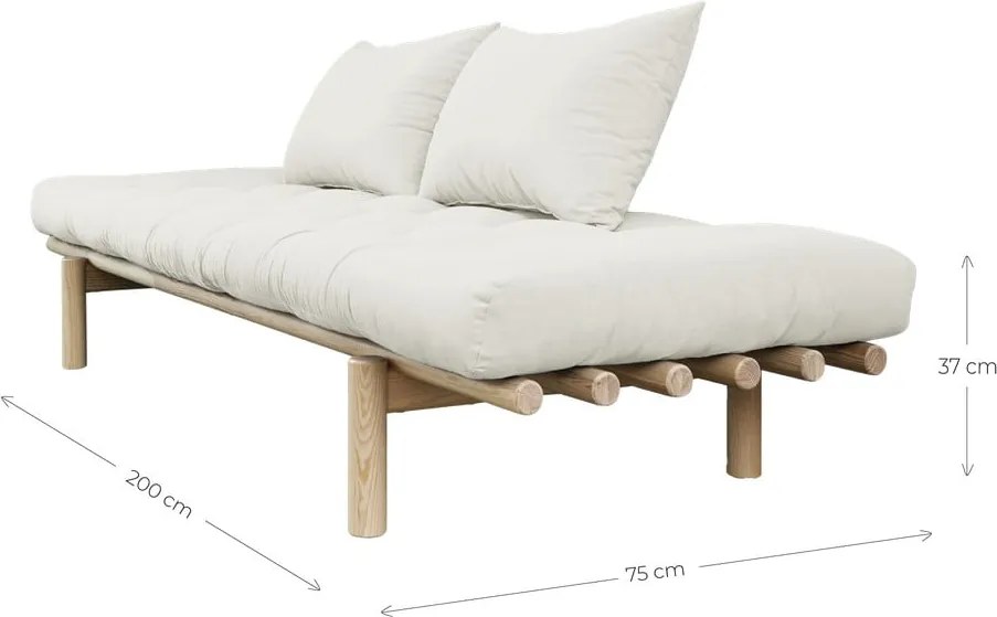 Pace narancssárgás barna kanapé 200 cm - Karup Design