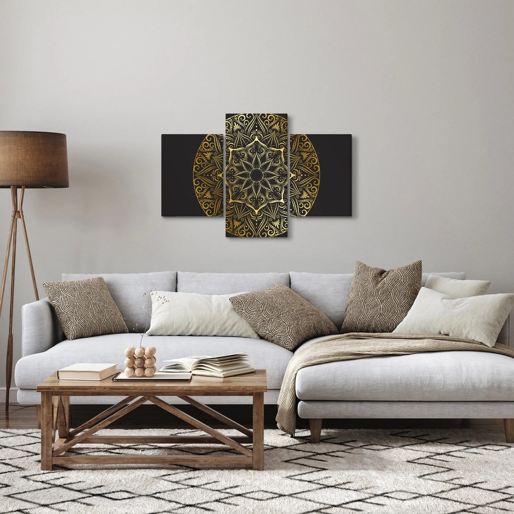 Az arany absztrakció képe (90x60 cm)